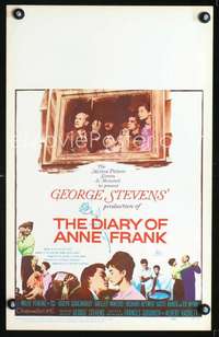 y056 DIARY OF ANNE FRANK movie window card '59 Millie Perkins, Stevens