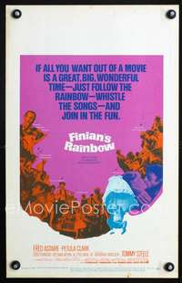 y074 FINIAN'S RAINBOW movie window card '68 Fred Astaire, Coppola