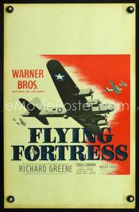 y078 FLYING FORTRESS movie window card '42 great World War II planes!