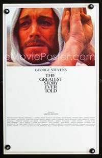 y091 GREATEST STORY EVER TOLD movie window card '65 George Stevens