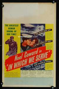 y109 IN WHICH WE SERVE movie window card '43 Noel Coward, David Lean