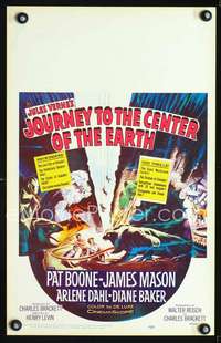 y117 JOURNEY TO THE CENTER OF THE EARTH movie window card '59 Verne