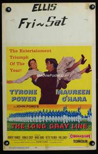 y142 LONG GRAY LINE movie window card '54 Tyrone Power, Maureen O'Hara
