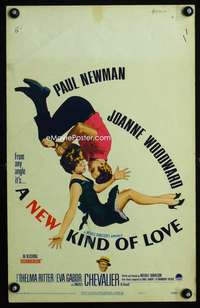 y169 NEW KIND OF LOVE movie window card '63 Paul Newman, Woodward