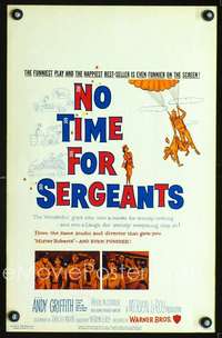 y172 NO TIME FOR SERGEANTS movie window card '58soldier Andy Griffith!