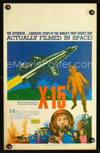 y273 X-15 movie window card '61 space astronaut Charles Bronson!
