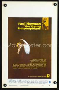 y275 YOUNG PHILADELPHIANS movie window card '59 Paul Newman, Keith