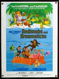 z211 BEDKNOBS & BROOMSTICKS Thirty by Forty movie poster '71 Disney, Lansbury
