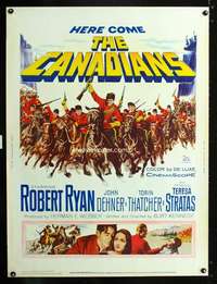 z232 CANADIANS Thirty by Forty movie poster '61 Ryan, Royal Mounted Police!