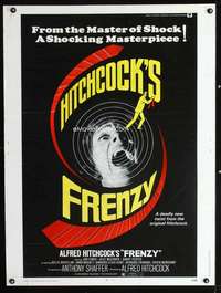 z302 FRENZY Thirty by Forty movie poster '72 Alfred Hitchcock, Anthony Shaffer