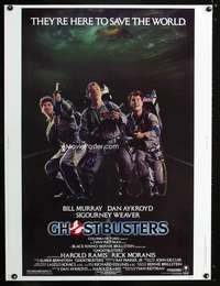 z308 GHOSTBUSTERS Thirty by Forty movie poster '84 Bill Murray, Aykroyd, Ramis