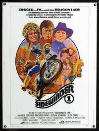 z377 SIDEWINDER 1 Thirty by Forty movie poster '77 Tanenbaum motocross art!
