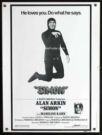 z378 SIMON Thirty by Forty movie poster '80 wacky screwball Alan Arkin!