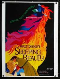 z381 SLEEPING BEAUTY Thirty by Forty movie poster R70 Disney classic!