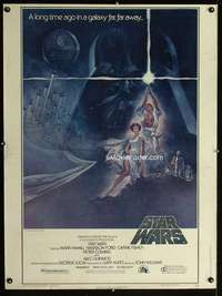 z387 STAR WARS Thirty by Forty movie poster '77 George Lucas, Tom Jung art!