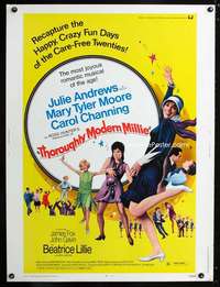 z404 THOROUGHLY MODERN MILLIE Thirty by Forty movie poster R72 Julie Andrews