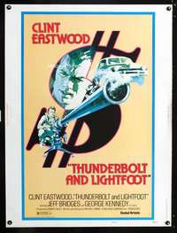 z406 THUNDERBOLT & LIGHTFOOT style D Thirty by Forty movie poster '74 Eastwood