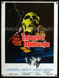 z412 TREASURE OF MATECUMBE Thirty by Forty movie poster '76 Walt Disney