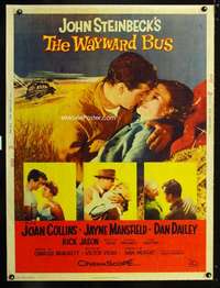 z436 WAYWARD BUS Thirty by Forty movie poster '57 Joan Collins, John Steinbeck