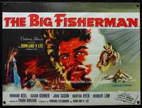 z017 BIG FISHERMAN British quad movie poster '59 Howard Keel, Kohner
