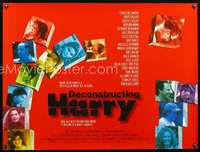 z041 DECONSTRUCTING HARRY DS British quad movie poster '97 Woody Allen