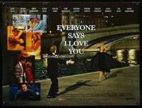 z050 EVERYONE SAYS I LOVE YOU DS British quad movie poster '96 Allen