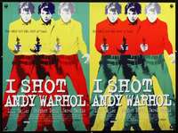 z075 I SHOT ANDY WARHOL British quad movie poster '96 great image!