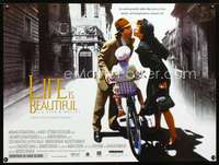 z096 LIFE IS BEAUTIFUL DS British quad movie poster '97 pre-Awards!
