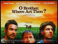 z114 O BROTHER WHERE ART THOU British quad movie poster '00 Coen