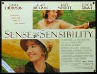 z139 SENSE & SENSIBILITY DS British quad movie poster '95 Ang Lee