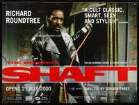z141 SHAFT British quad movie poster R2000 tough Richard Roundtree!