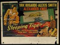 z146 SLEEPING TIGER British quad movie poster '54 Joseph Losey