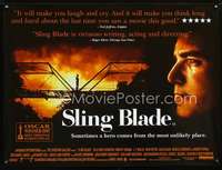 z147 SLING BLADE DS British quad movie poster '96 Billy Bob Thornton