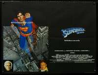 z157 SUPERMAN British quad movie poster '78 Chris Reeve, Hackman