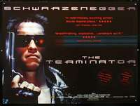 z162 TERMINATOR British quad movie poster R2001 Arnold Schwarzenegger