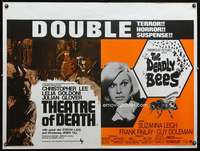 z163 THEATER OF DEATH/DEADLY BEES British quad movie poster '67