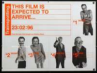 z172 TRAINSPOTTING DS teaser British quad movie poster '96 Danny Boyle