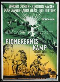 a039 DENVER & RIO GRANDE Danish movie poster '52 cool train artwork!
