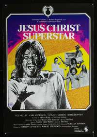 a033 JESUS CHRIST SUPERSTAR Swedish movie poster '73 Webber, musical!