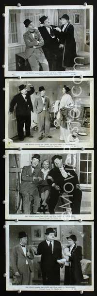 b470 BLOCK-HEADS 4 8x10 movie stills R47 Laurel & Hardy, Hal Roach