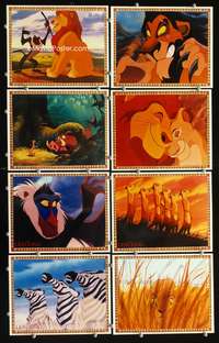 b072 LION KING 8 color 8x10 movie stills '94 classic Disney cartoon!