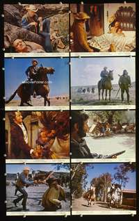 b036 CATLOW 8 color Eng/US 8x10 movie stills '71 Yul Brynner, Nimoy