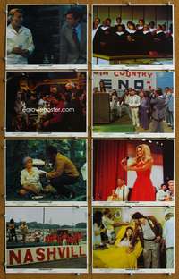 b083 NASHVILLE 8 8x10 mini movie lobby cards '75 Robert Altman