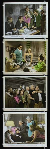 b173 NIGHTMARE ALLEY 4 color 8x10 movie stills '47 Power, Blondell