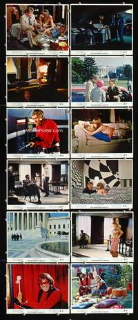 b009 PRESIDENT'S ANALYST 12 color 8x10 movie stills '68 James Coburn