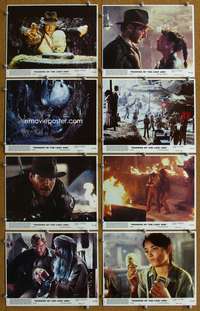 b095 RAIDERS OF THE LOST ARK 8 8x10 mini movie lobby cards '81 Ford