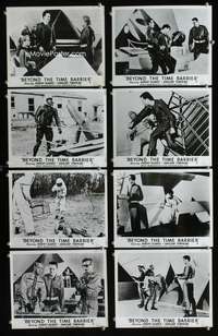 b284 BEYOND THE TIME BARRIER 8 English Front of House movie lobby cards '59 Ulmer