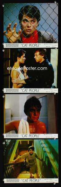 b156 CAT PEOPLE 4 8x10 mini movie lobby cards '82 Nastassja Kinski