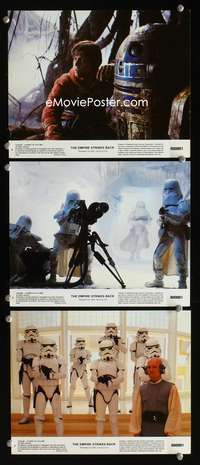b191 EMPIRE STRIKES BACK 3 8x10 mini movie lobby cards '80 George Lucas