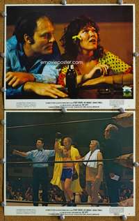 b207 FAT CITY 2 color 8x10 movie stills '72 Stacy Keach, boxing!